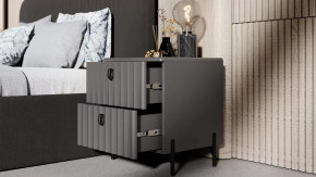 Спальный гарнитур «Тиффани» №3 Серый графит, Графит матовый в Пыть-Яхе - pyt-yah.mebel-tymen.ru | фото