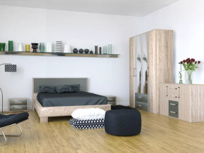 Спальный гарнитур ВЕРСАЛЬ-2 Дуб баррик/Ясень анкор/Белый в Пыть-Яхе - pyt-yah.mebel-tymen.ru | фото