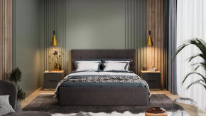 Спальня «Джоли» Дуб Крафт золотой, Графит матовый в Пыть-Яхе - pyt-yah.mebel-tymen.ru | фото