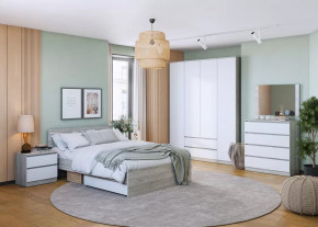 Спальня Лори, набор №ДС-1, дуб серый/белый в Пыть-Яхе - pyt-yah.mebel-tymen.ru | фото