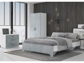 Спальня Victor Белый-бетон в Пыть-Яхе - pyt-yah.mebel-tymen.ru | фото