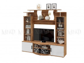 Стенка Виста Белый глянец холодный/Дуб крафт в Пыть-Яхе - pyt-yah.mebel-tymen.ru | фото