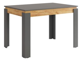 Стол обеденный раздвижной Гермес 2 графит/дуб крафт золотой в Пыть-Яхе - pyt-yah.mebel-tymen.ru | фото