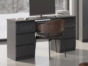 Стол 6 ящиков Челси Графит в Пыть-Яхе - pyt-yah.mebel-tymen.ru | фото