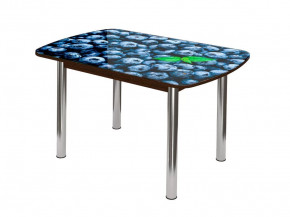 Стол Бостон-2 ф/п Черника, 900*600 мм, венге/хром брифинг в Пыть-Яхе - pyt-yah.mebel-tymen.ru | фото