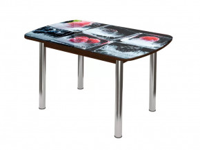 Стол Бостон-2 ф/п Лёд, 900*600 мм, венге/хром брифинг в Пыть-Яхе - pyt-yah.mebel-tymen.ru | фото