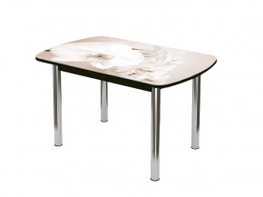 Стол Бостон-2 ф/п Лунная орхидея, 1100*700 мм, венге/хром брифинг в Пыть-Яхе - pyt-yah.mebel-tymen.ru | фото