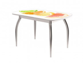 Стол Бостон-2 ф/п Микс, 1100*700 мм, белый/хром триумф в Пыть-Яхе - pyt-yah.mebel-tymen.ru | фото