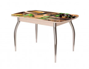 Стол Бостон-2 ф/п Олива, 1100*700 мм, дуб атланта/хром триумф в Пыть-Яхе - pyt-yah.mebel-tymen.ru | фото