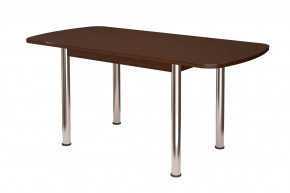 Стол Бостон-3 раздвижной, Шоколад, фотопечать/хром брифинг в Пыть-Яхе - pyt-yah.mebel-tymen.ru | фото