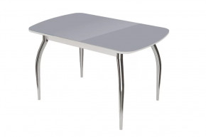 Стол "Бостон", антрацит глянец/белый/хром триумф в Пыть-Яхе - pyt-yah.mebel-tymen.ru | фото