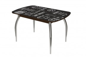 Стол Бостон ф/п Американо, 900*600 мм, венге/хром триумф в Пыть-Яхе - pyt-yah.mebel-tymen.ru | фото