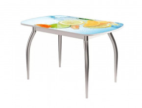 Стол Бостон ф/п Фреш, 900*600 мм, белый/хром триумф в Пыть-Яхе - pyt-yah.mebel-tymen.ru | фото