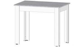 Стол Кай Цемент светлый/Белый в Пыть-Яхе - pyt-yah.mebel-tymen.ru | фото