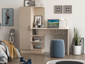 Стол компьютерный №1 Дуб беленый в Пыть-Яхе - pyt-yah.mebel-tymen.ru | фото