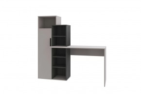 Стол компьютерный Комбо, кашемир-черный ясень/кашемир в Пыть-Яхе - pyt-yah.mebel-tymen.ru | фото