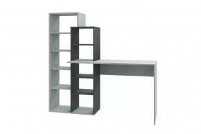 Стол компьютерный Квадро, серый/черный ясень в Пыть-Яхе - pyt-yah.mebel-tymen.ru | фото