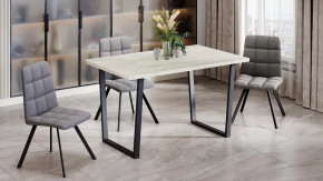 Стол обеденный «Даллас» Тип 1 Черный, Дуб Крафт белый в Пыть-Яхе - pyt-yah.mebel-tymen.ru | фото