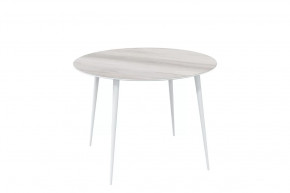 Стол обеденный Прайм Лайт круглый, Бора бора/белый в Пыть-Яхе - pyt-yah.mebel-tymen.ru | фото