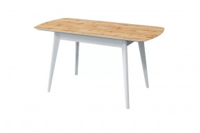 Стол обеденный Прайм раздвижной, дуб вотан/белый в Пыть-Яхе - pyt-yah.mebel-tymen.ru | фото