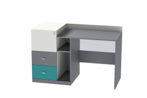 Стол письменный Клео Ст-1, 1300 мм, графит, миндаль, океан Диал в Пыть-Яхе - pyt-yah.mebel-tymen.ru | фото