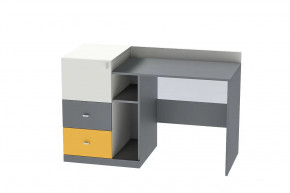 Стол письменный Клео Ст-1, 1300 мм, графит, миндаль, солнечный Диал в Пыть-Яхе - pyt-yah.mebel-tymen.ru | фото