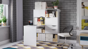 Стол письменный тип 7 Белый Ясень в Пыть-Яхе - pyt-yah.mebel-tymen.ru | фото