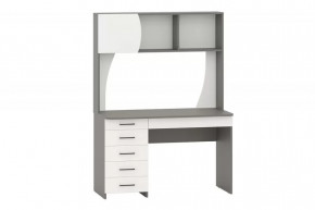 Стол рабочий СИГМА (ш1205*г605*в1660мм), ЛДСП Графит/Белый в Пыть-Яхе - pyt-yah.mebel-tymen.ru | фото