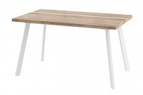 Стол раздвижной Borg-140, дуб каньон/белый в Пыть-Яхе - pyt-yah.mebel-tymen.ru | фото