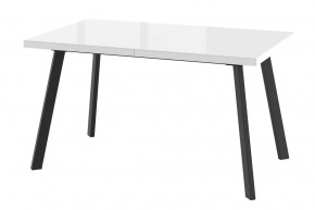 Стол раздвижной Borg-140, оптивайт белый/черный в Пыть-Яхе - pyt-yah.mebel-tymen.ru | фото