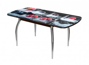 Стол раздвижной Бостон-3 ф/п Лёд, 1100*700 мм, венге/хром триумф в Пыть-Яхе - pyt-yah.mebel-tymen.ru | фото