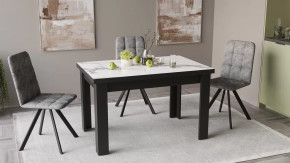 Стол раздвижной «Хьюстон» тип 2 Черный, Белый мрамор в Пыть-Яхе - pyt-yah.mebel-tymen.ru | фото