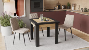 Стол раздвижной «Хьюстон» тип 3 Черный, Дуб Крафт золотой в Пыть-Яхе - pyt-yah.mebel-tymen.ru | фото