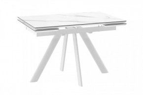 Стол раздвижной Jack-120, calakatta st cer/белый в Пыть-Яхе - pyt-yah.mebel-tymen.ru | фото