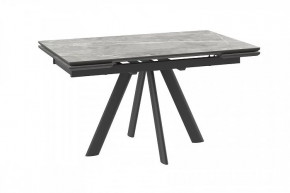 Стол раздвижной Jack-140, stone grey st cer/черный в Пыть-Яхе - pyt-yah.mebel-tymen.ru | фото