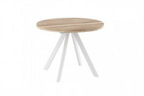 Стол раздвижной RONDO М-100, дуб каньон/белый в Пыть-Яхе - pyt-yah.mebel-tymen.ru | фото