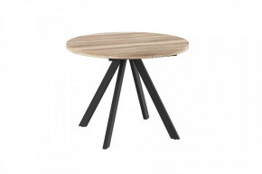 Стол раздвижной RONDO М-100, дуб каньон/черный в Пыть-Яхе - pyt-yah.mebel-tymen.ru | фото