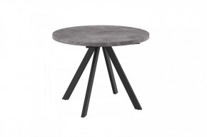 Стол раздвижной RONDO М-100, дымчатая керамика/черный в Пыть-Яхе - pyt-yah.mebel-tymen.ru | фото