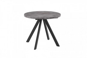 Стол раздвижной RONDO М-90, дымчатая керамика/черный в Пыть-Яхе - pyt-yah.mebel-tymen.ru | фото