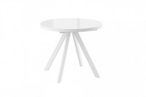 Стол раздвижной RONDO М-90, оптивайт белый/белый в Пыть-Яхе - pyt-yah.mebel-tymen.ru | фото