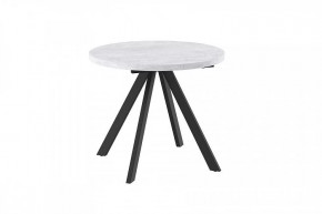 Стол раздвижной RONDO М-90, серый сланец/черный в Пыть-Яхе - pyt-yah.mebel-tymen.ru | фото