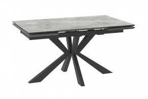 Стол раздвижной Zara-160, stone grey cer/черный в Пыть-Яхе - pyt-yah.mebel-tymen.ru | фото