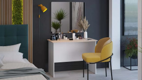 Стол  с зеркалом тип 14 (1000) Дуб Сонома, Белый Ясень в Пыть-Яхе - pyt-yah.mebel-tymen.ru | фото