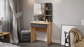 Стол туалетный «Майя» Дуб Крафт золотой, Серый графит в Пыть-Яхе - pyt-yah.mebel-tymen.ru | фото