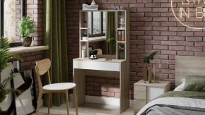 Стол туалетный «Салли» Дуб Сонома, Белый Ясень в Пыть-Яхе - pyt-yah.mebel-tymen.ru | фото