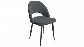 Стул «Амели» (конус Т2) Черный муар, Велюр DREAM Grafit (темно-серый) в Пыть-Яхе - pyt-yah.mebel-tymen.ru | фото
