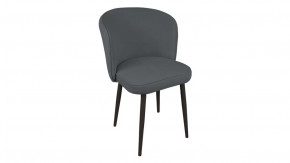 Стул «Боско»  Черный муар, Велюр DREAM Grafit (темно-серый) в Пыть-Яхе - pyt-yah.mebel-tymen.ru | фото