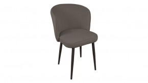 Стул «Боско»  Черный муар, Велюр DREAM Stone (серо-коричневый) в Пыть-Яхе - pyt-yah.mebel-tymen.ru | фото
