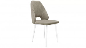 Стул «Капри» (конус Т2) Исп. 2 Белый муар, Велюр DREAM Beige (бежевый) в Пыть-Яхе - pyt-yah.mebel-tymen.ru | фото