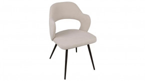 Стул «Сиэтл» Черный муар, Велюр DREAM Beige (бежевый) в Пыть-Яхе - pyt-yah.mebel-tymen.ru | фото
